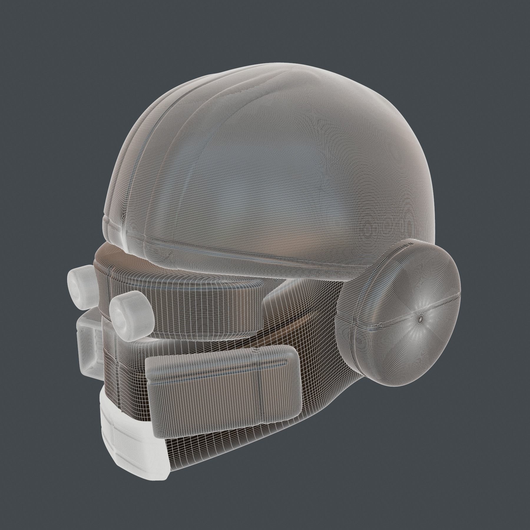 helmet high poly sculpt 3d printable ver 7 3D model 3D model_10