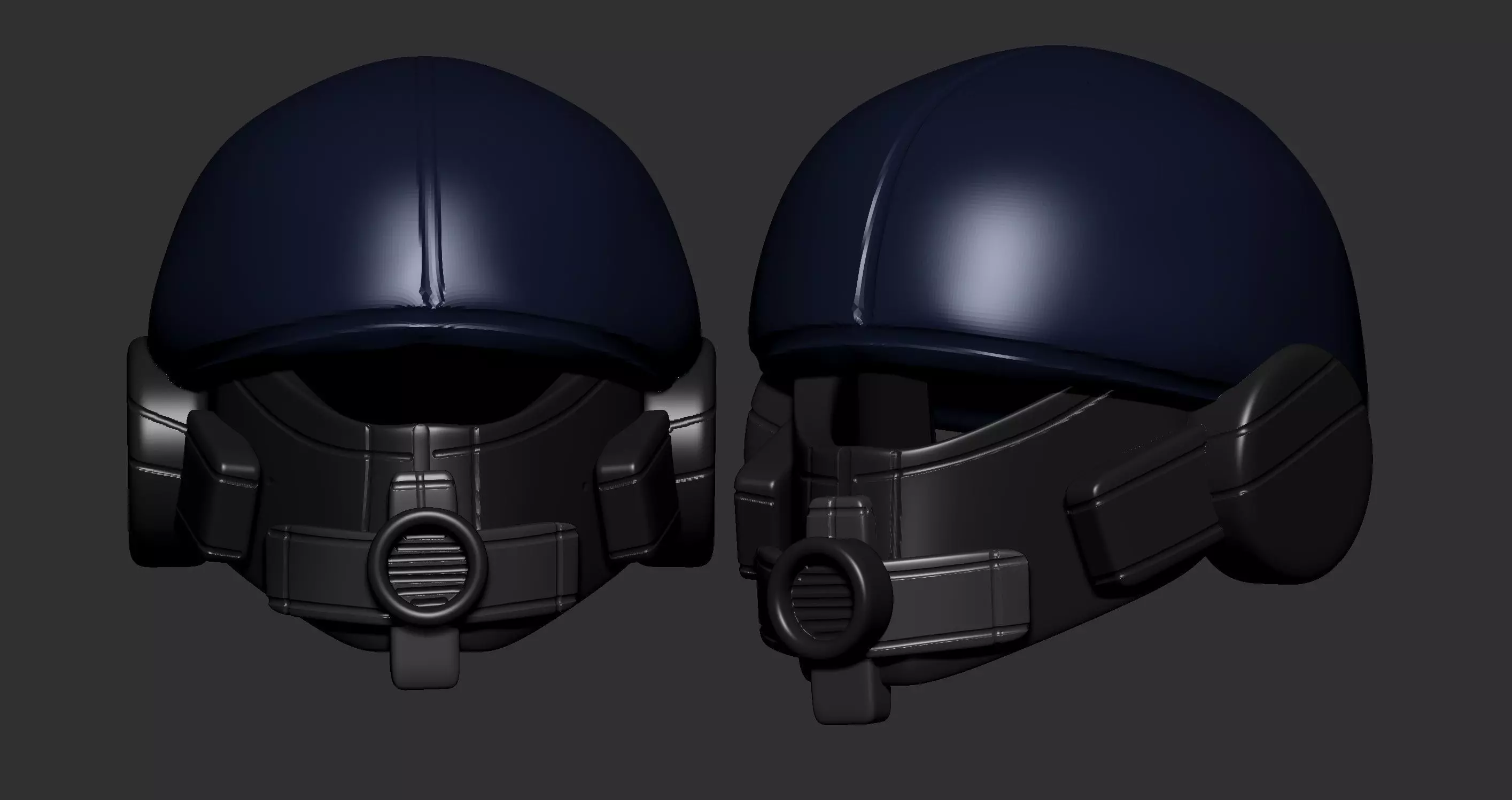 helmet high poly sculpt 3d printable ver 7 3D model 3D model_0