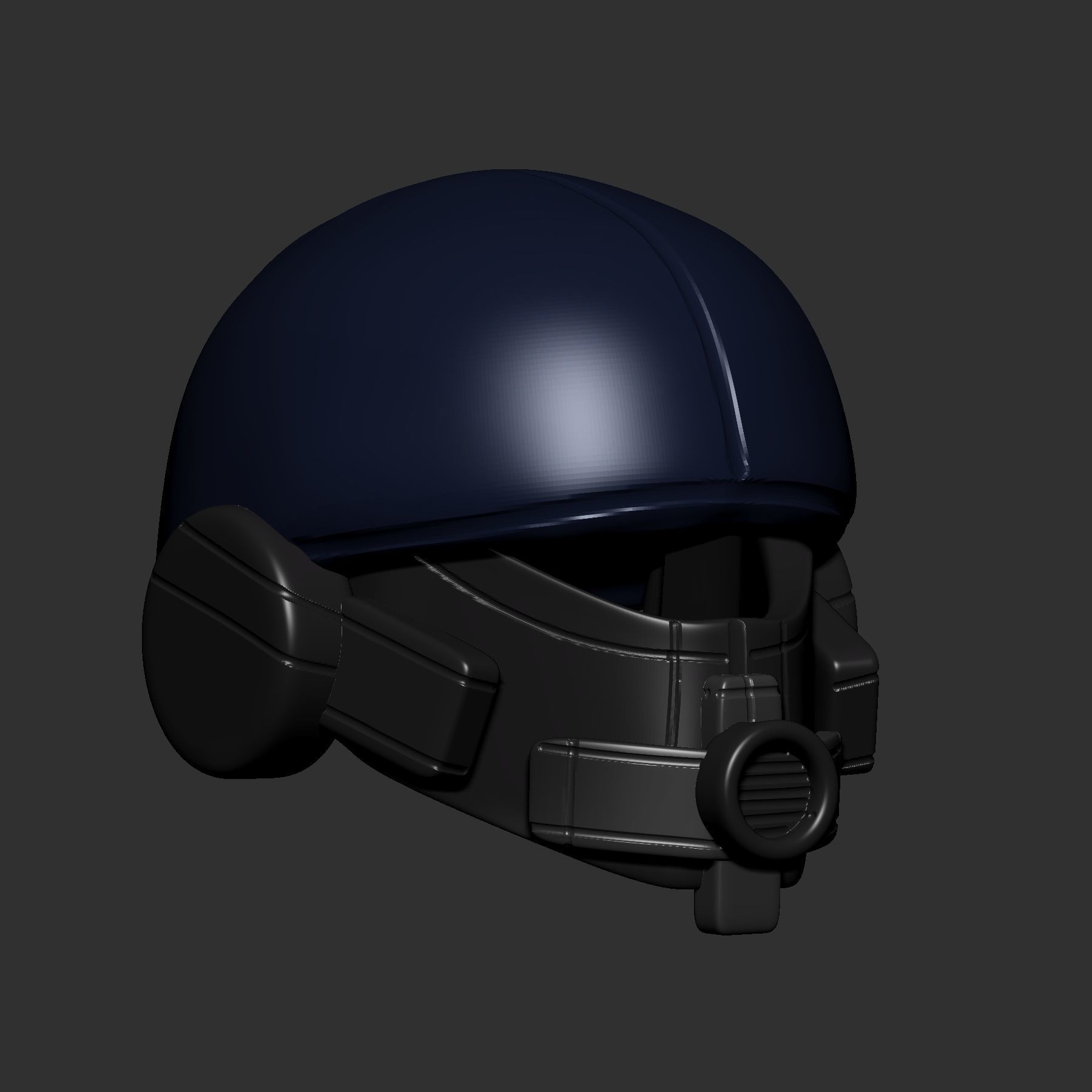 helmet high poly sculpt 3d printable ver 7 3D model 3D model_3
