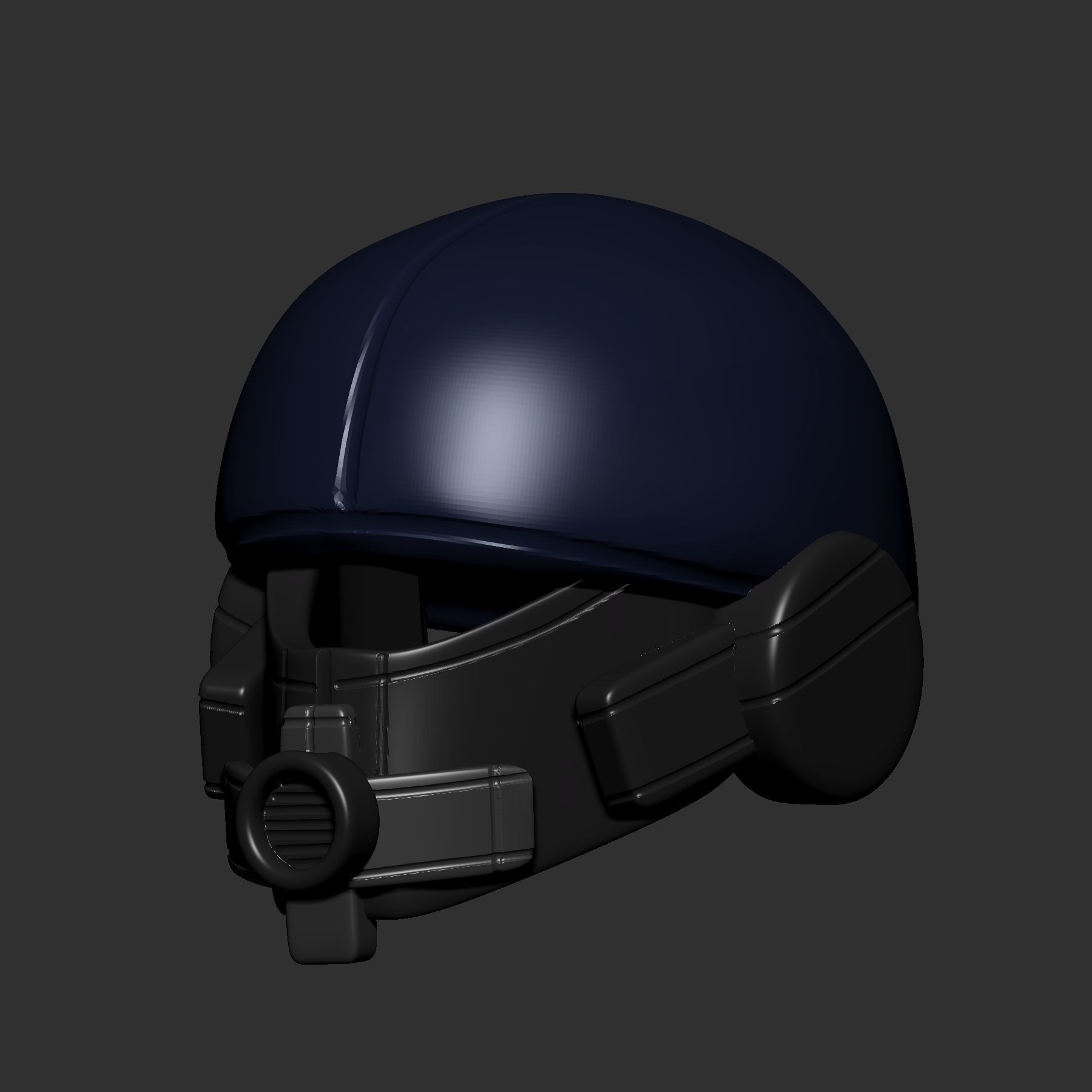 helmet high poly sculpt 3d printable ver 7 3D model 3D model_2