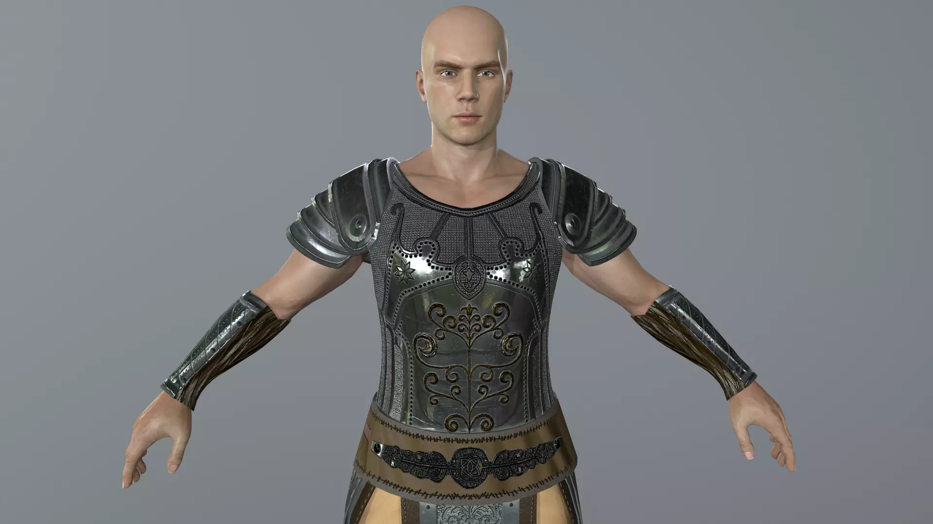 BHISMA THE WARRIOR Low-poly 3D model_0