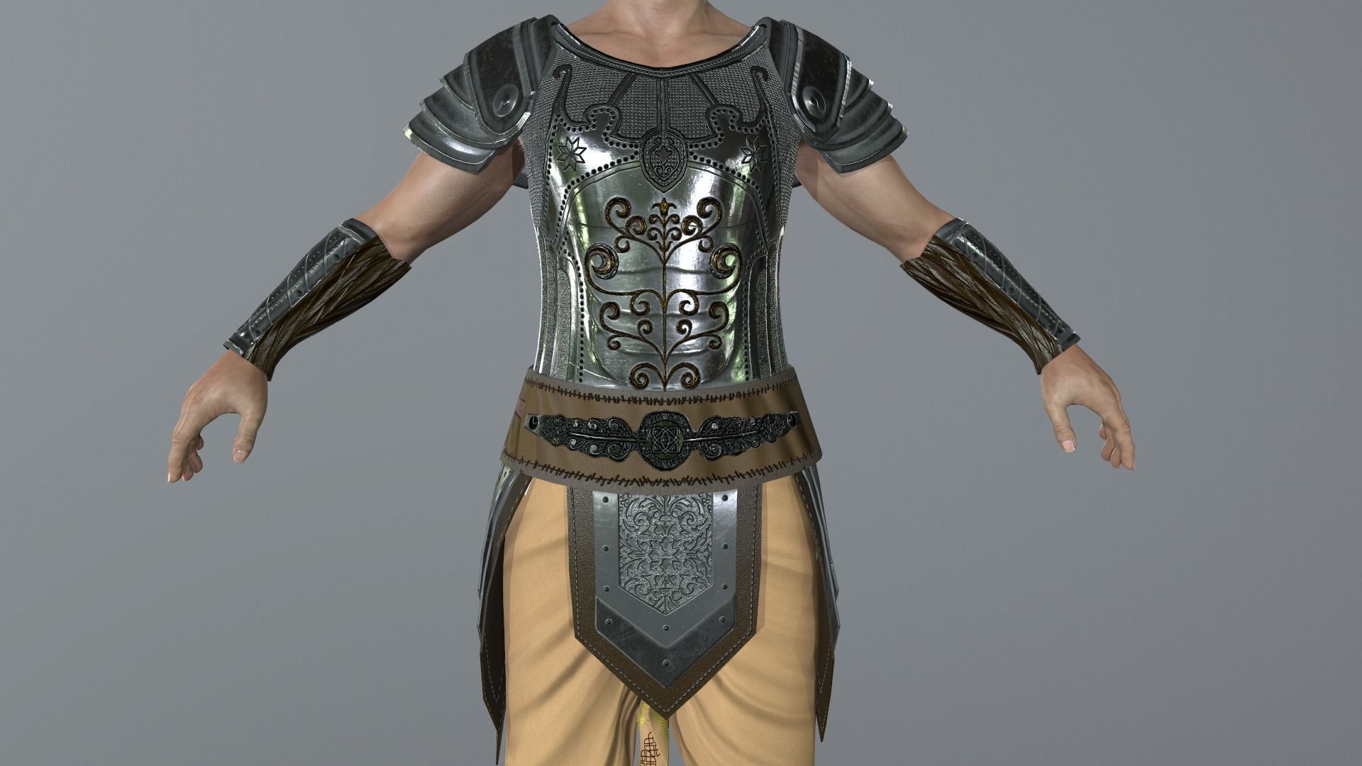 BHISMA THE WARRIOR Low-poly 3D model_2