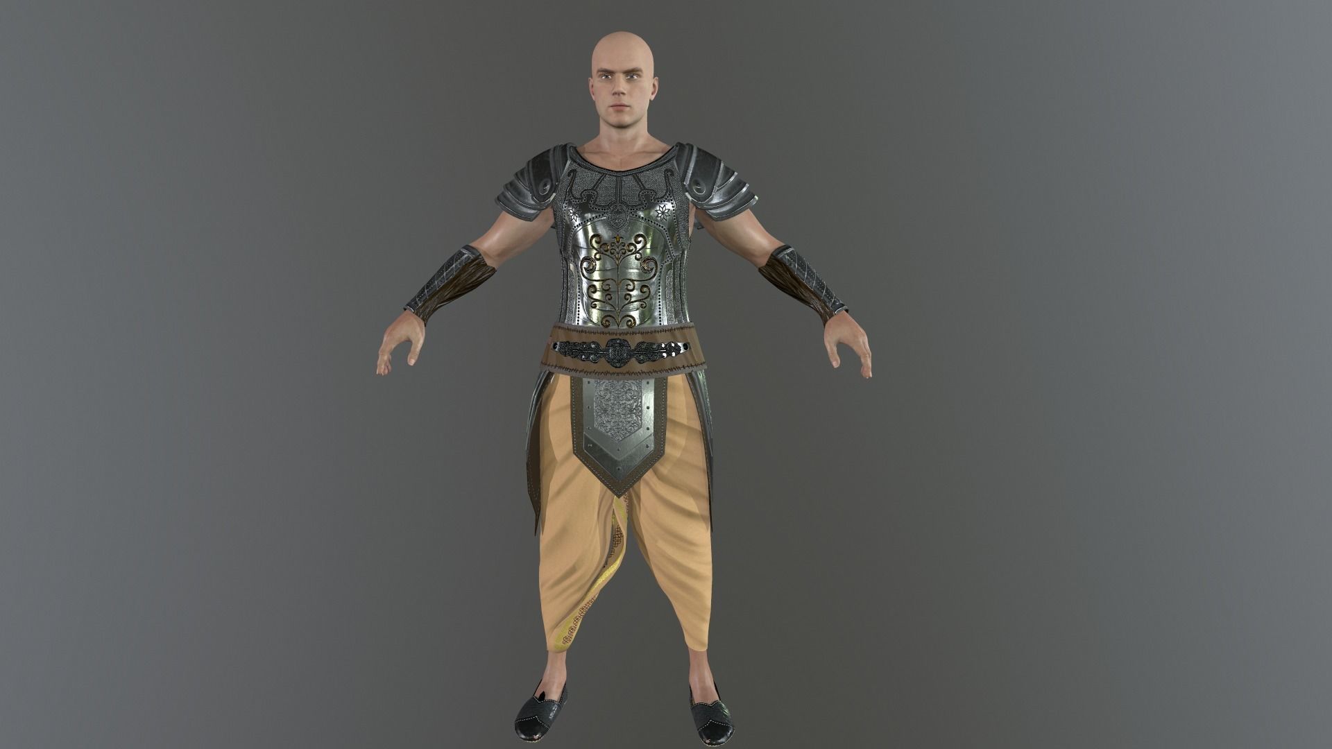 BHISMA THE WARRIOR Low-poly 3D model_5