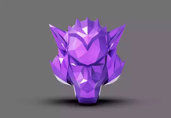 Polygon Head Kong 3D print model