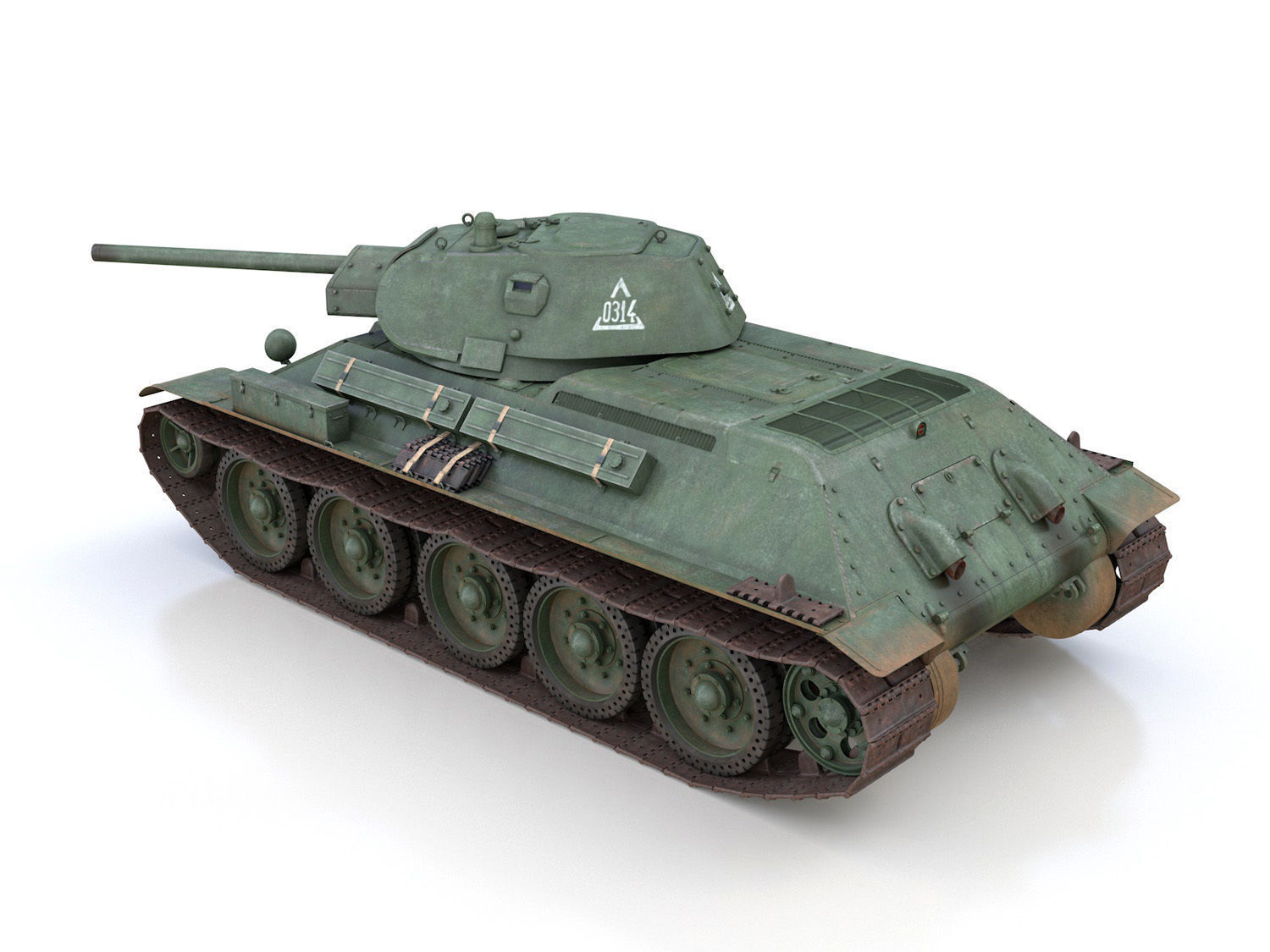 T-34-76 - Model 1941 -Soviet medium tank - 0314 3D model_3