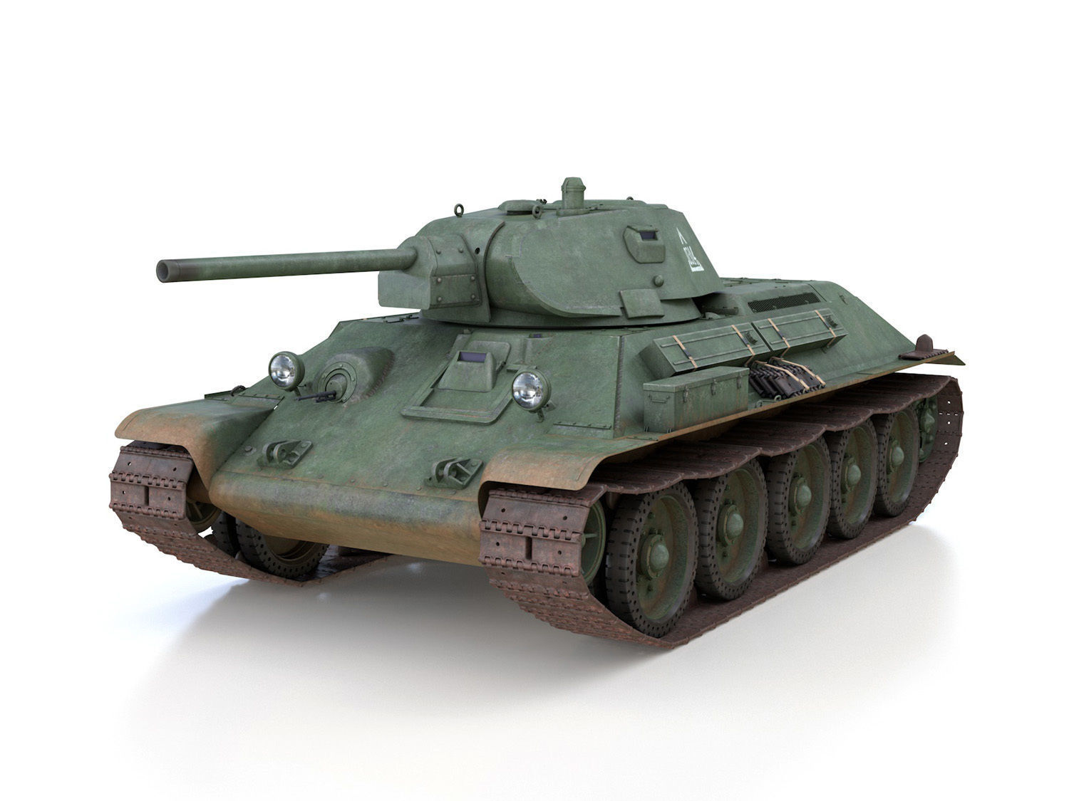 T-34-76 - Model 1941 -Soviet medium tank - 0314 3D model_1