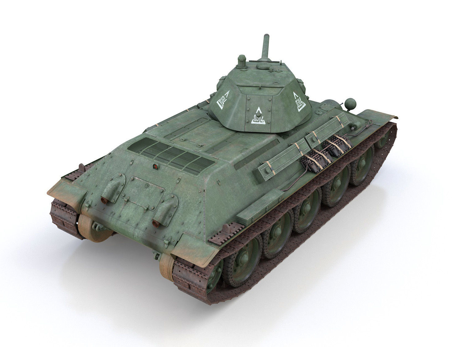 T-34-76 - Model 1941 -Soviet medium tank - 0314 3D model_4