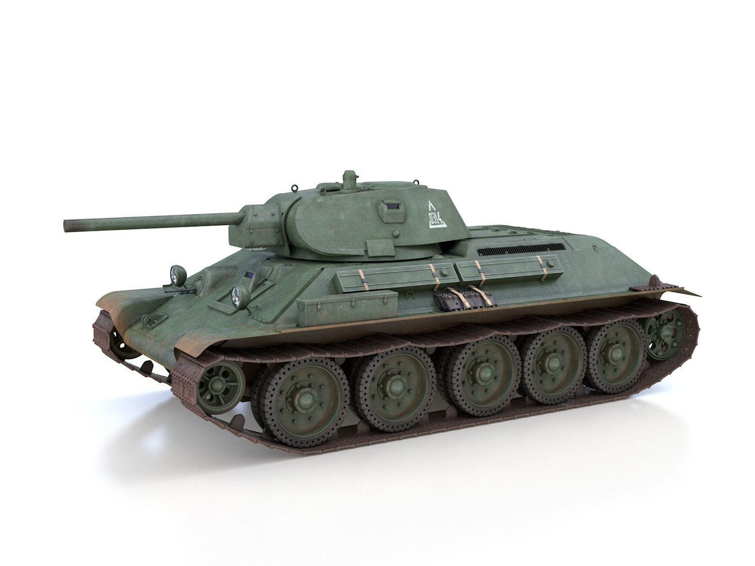 T-34-76 - Model 1941 -Soviet medium tank - 0314 3D model_2
