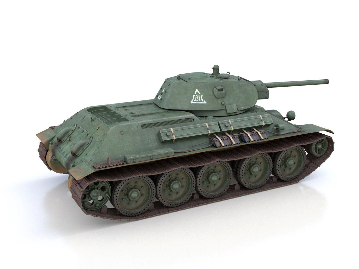 T-34-76 - Model 1941 -Soviet medium tank - 0314 3D model_5