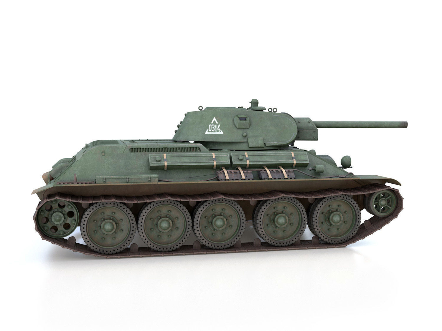 T-34-76 - Model 1941 -Soviet medium tank - 0314 3D model_6