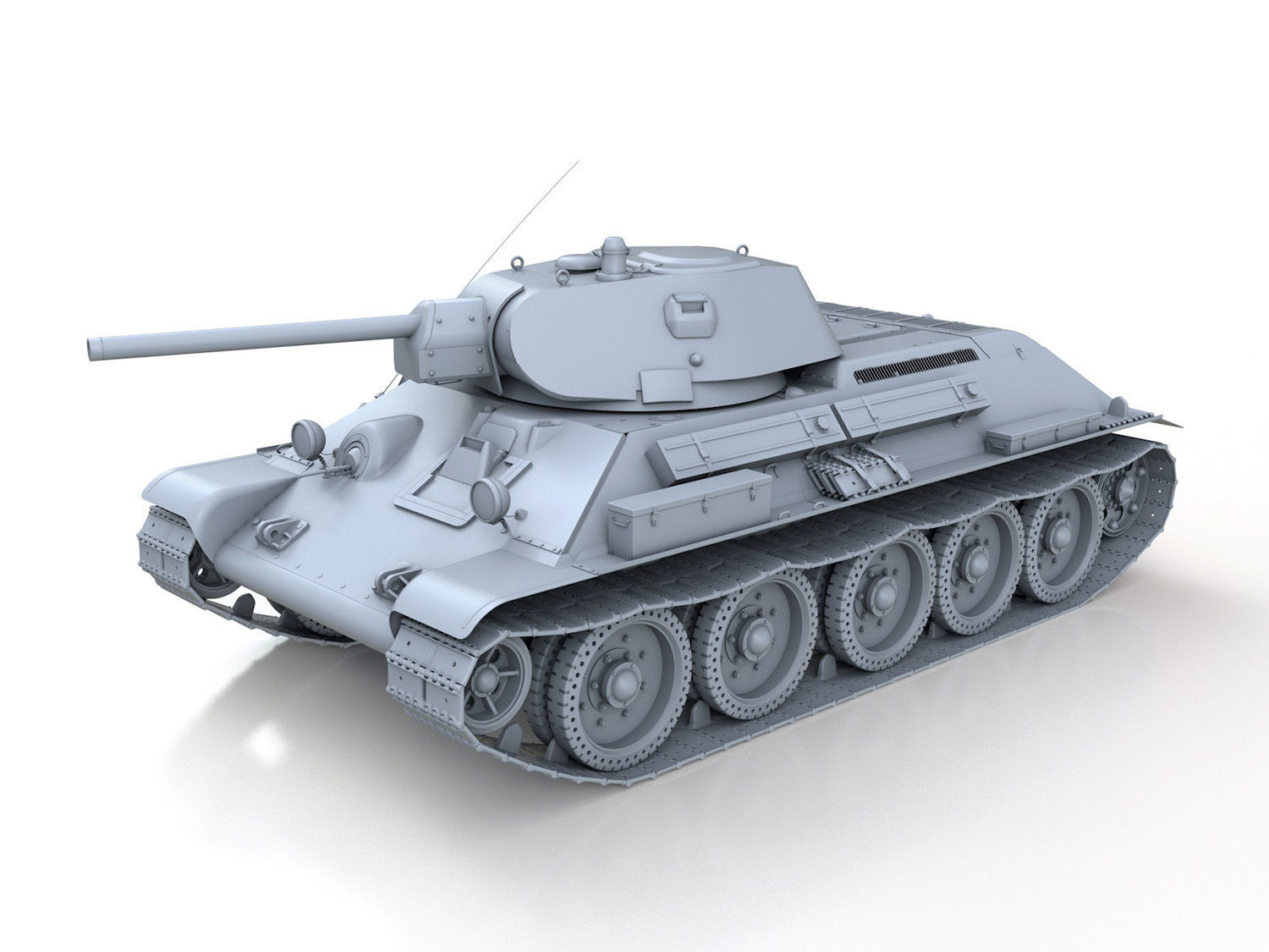 T-34-76 - Model 1941 -Soviet medium tank - 0314 3D model_12