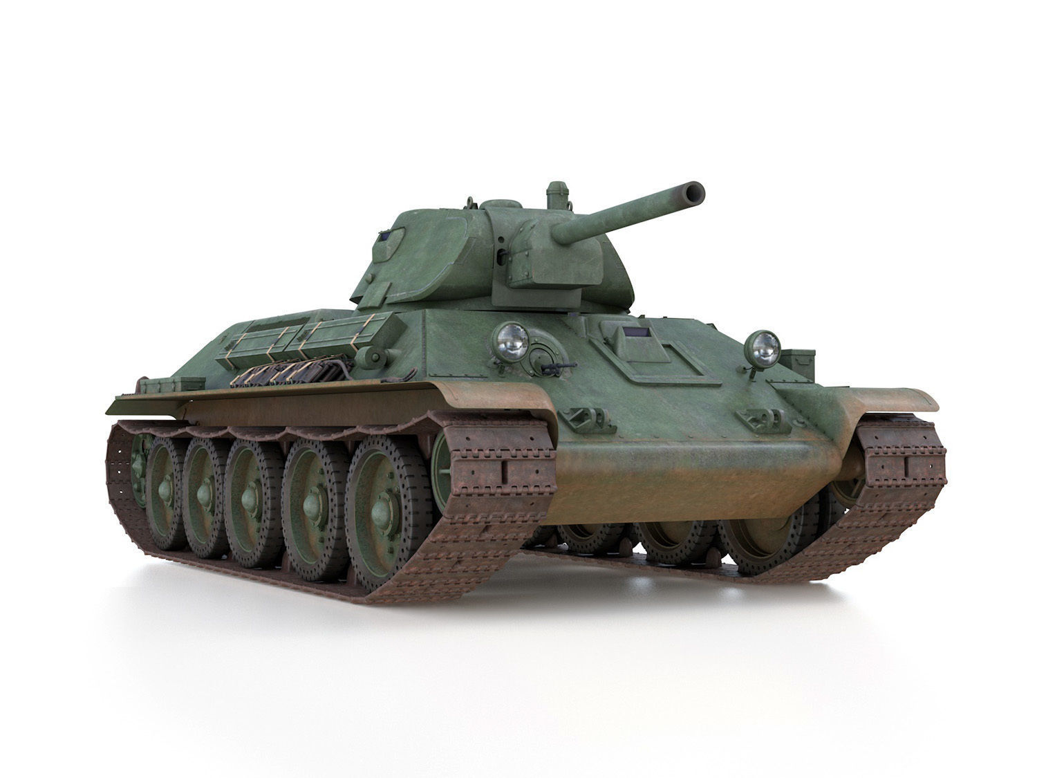 T-34-76 - Model 1941 -Soviet medium tank - 0314 3D model_8