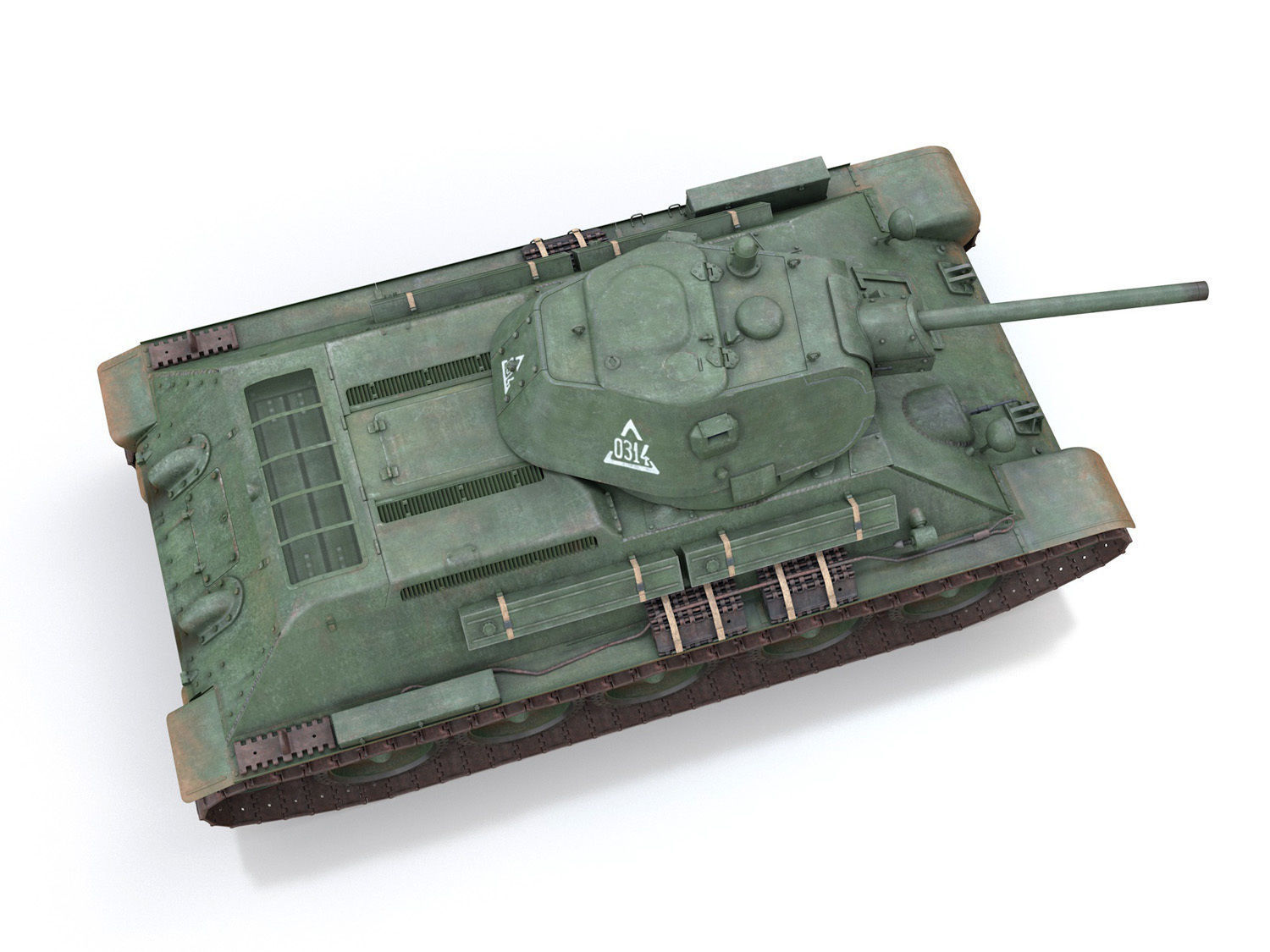 T-34-76 - Model 1941 -Soviet medium tank - 0314 3D model_9