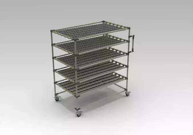 Mobile rack for manufacturing