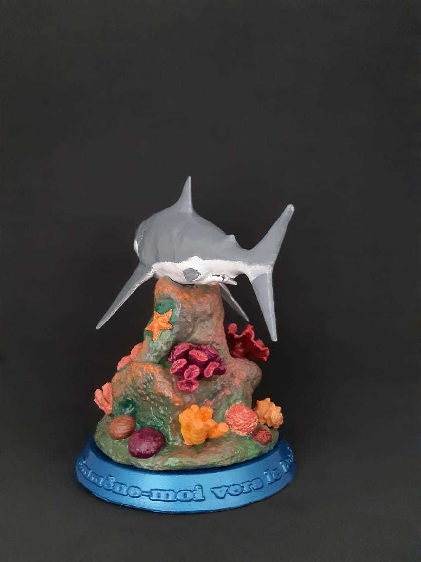 Coral Reef Great White Shark 3D print model_14
