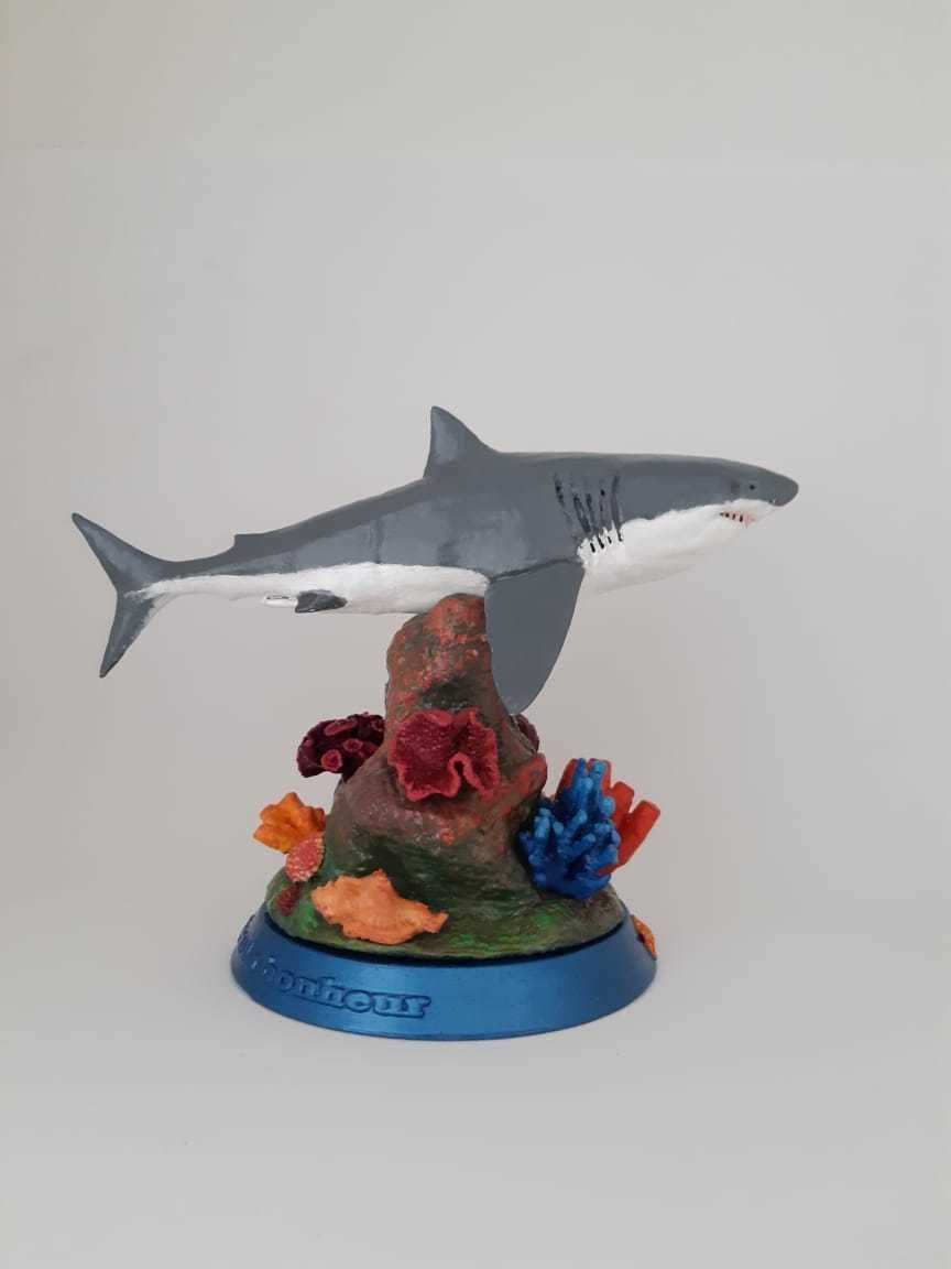 Coral Reef Great White Shark 3D print model_12