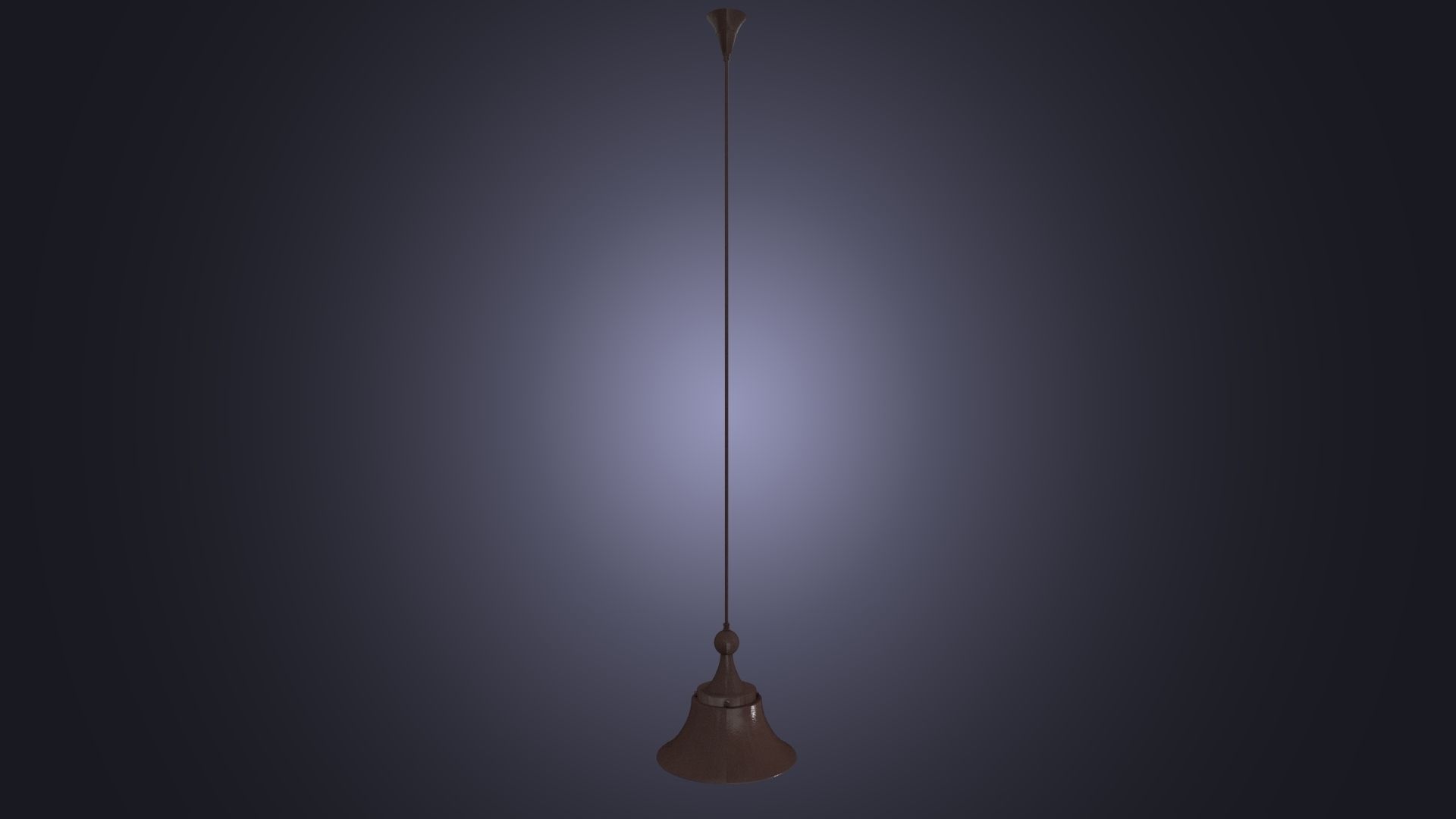 The loft lamp Low-poly 3D model_1