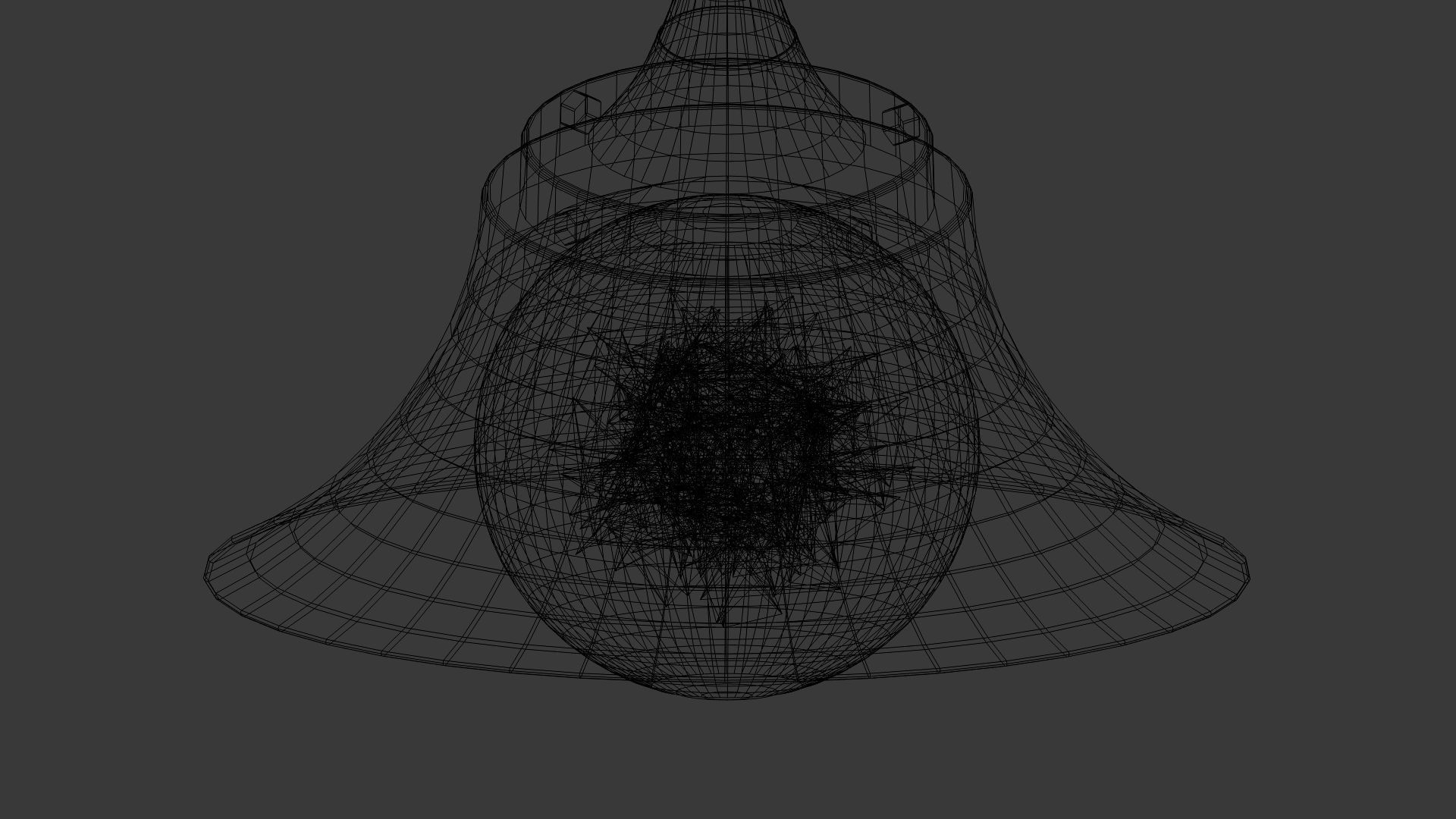 The loft lamp Low-poly 3D model_5