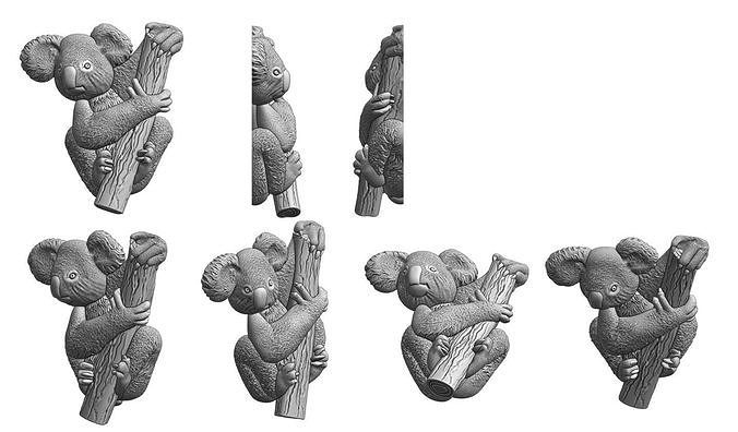 Koala pendant 3D print model