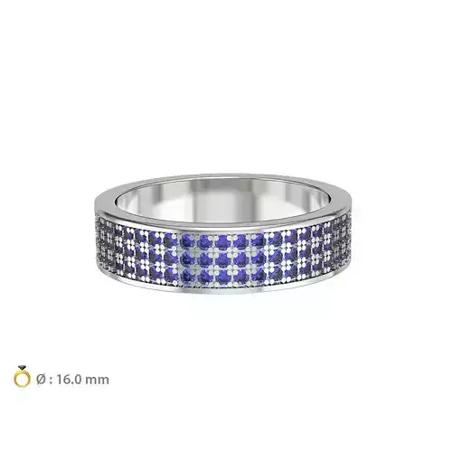 N031 Wide woman Wedding band