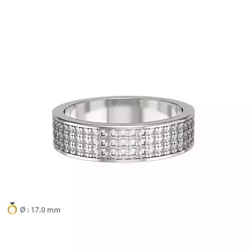 N031 Wide woman Wedding band