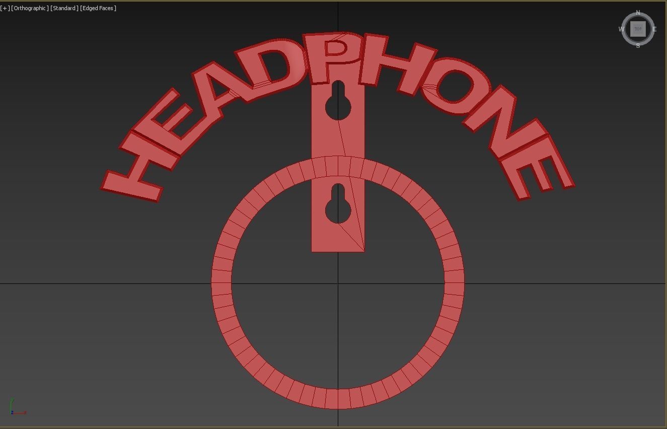  Headphone Stand 3D print model_2