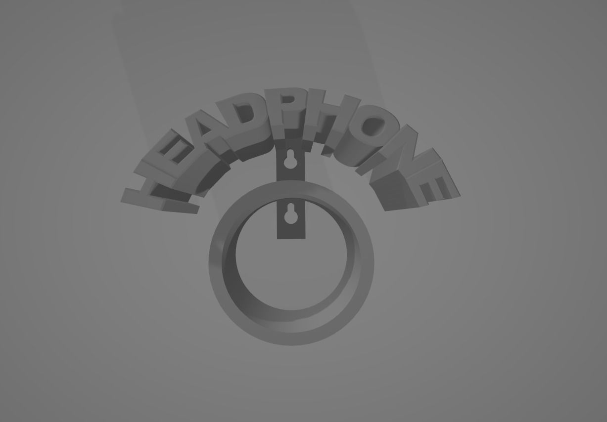  Headphone Stand 3D print model_8