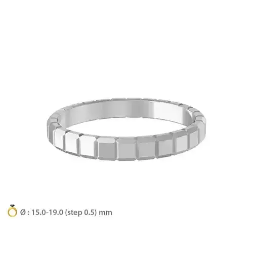 N066 Geometric woman narrow set 3-0mm 3D print model