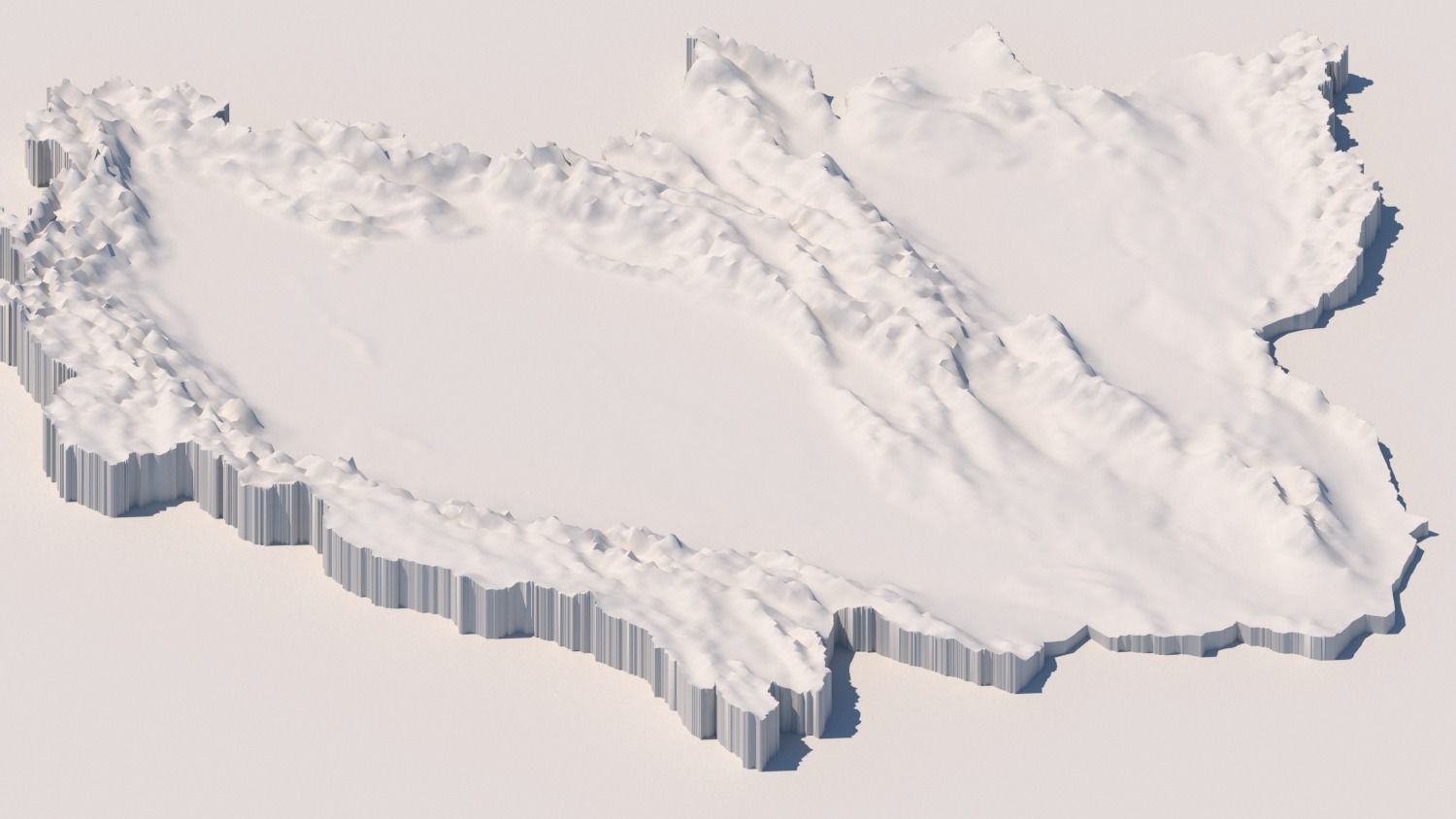 Xinjiang Autonomous Region  3D Terrain Topography MODEL Model 3D model_9