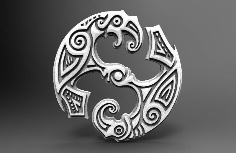 Digital file Viking ship 2 CNC 3d model stl