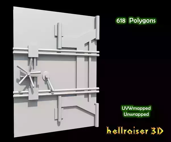 Safe Door  Low-poly 3D model
