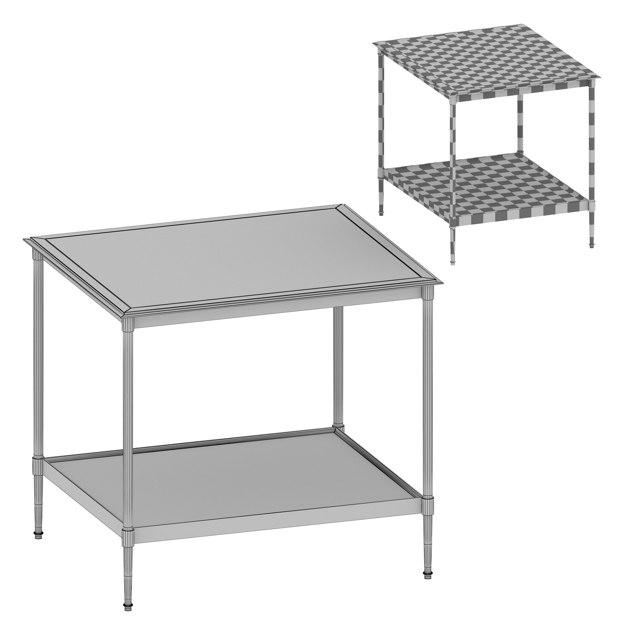 Kyra Side Table Crate and Barrel 3D model_7