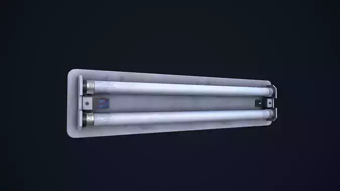 Fluorescent Light Low-poly 3D model