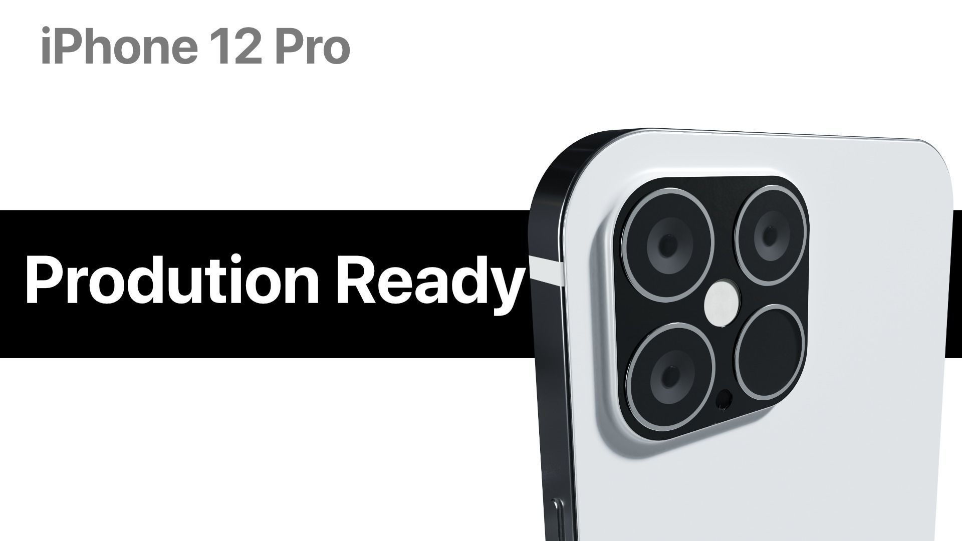 iPhone 12 Pro White 3D model_4