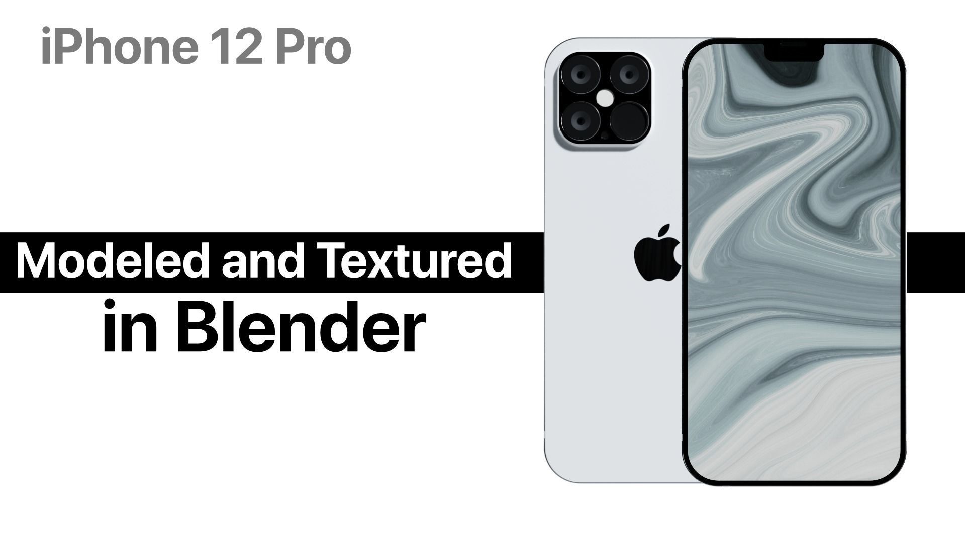 iPhone 12 Pro White 3D model_3