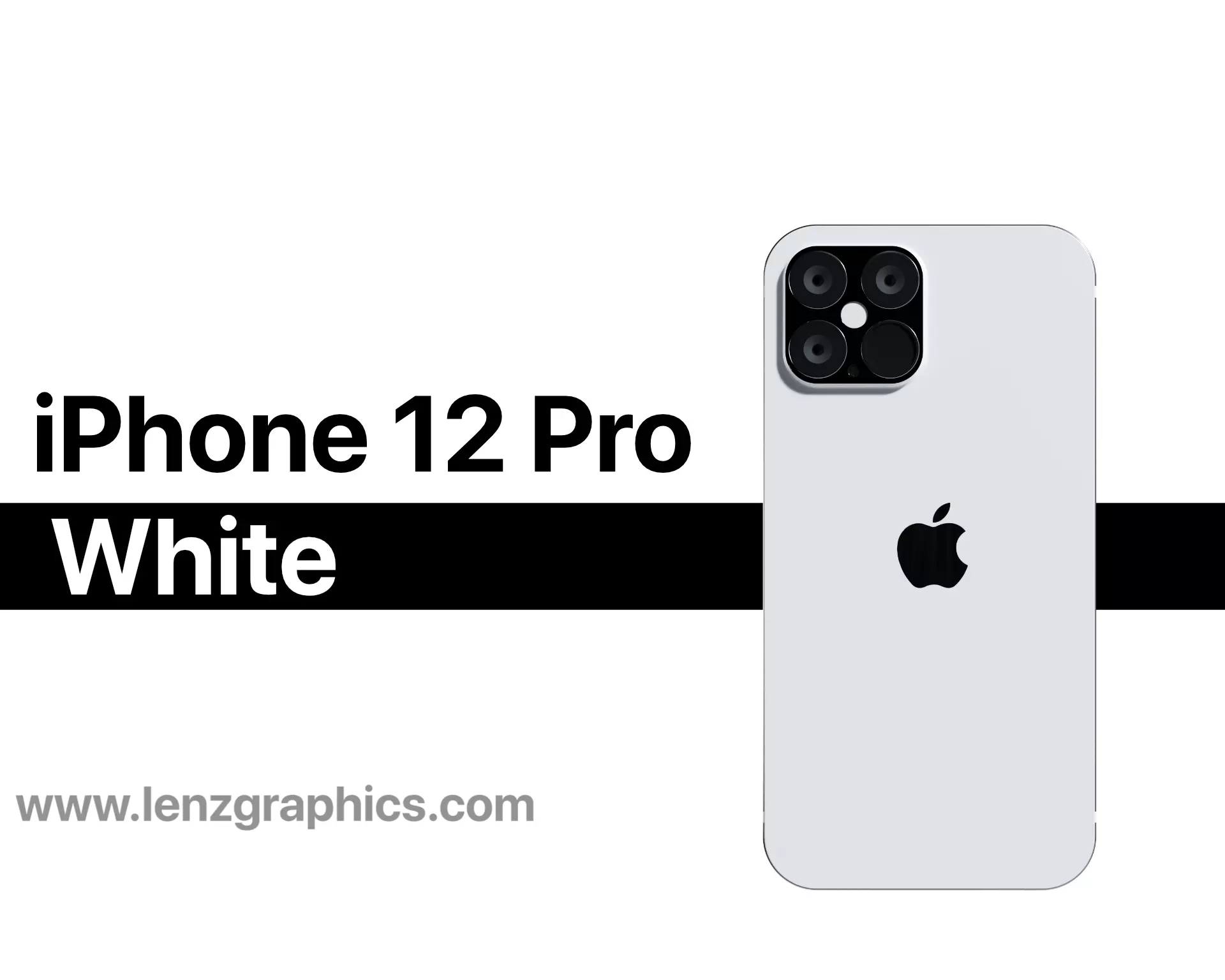 iPhone 12 Pro White 3D model_0