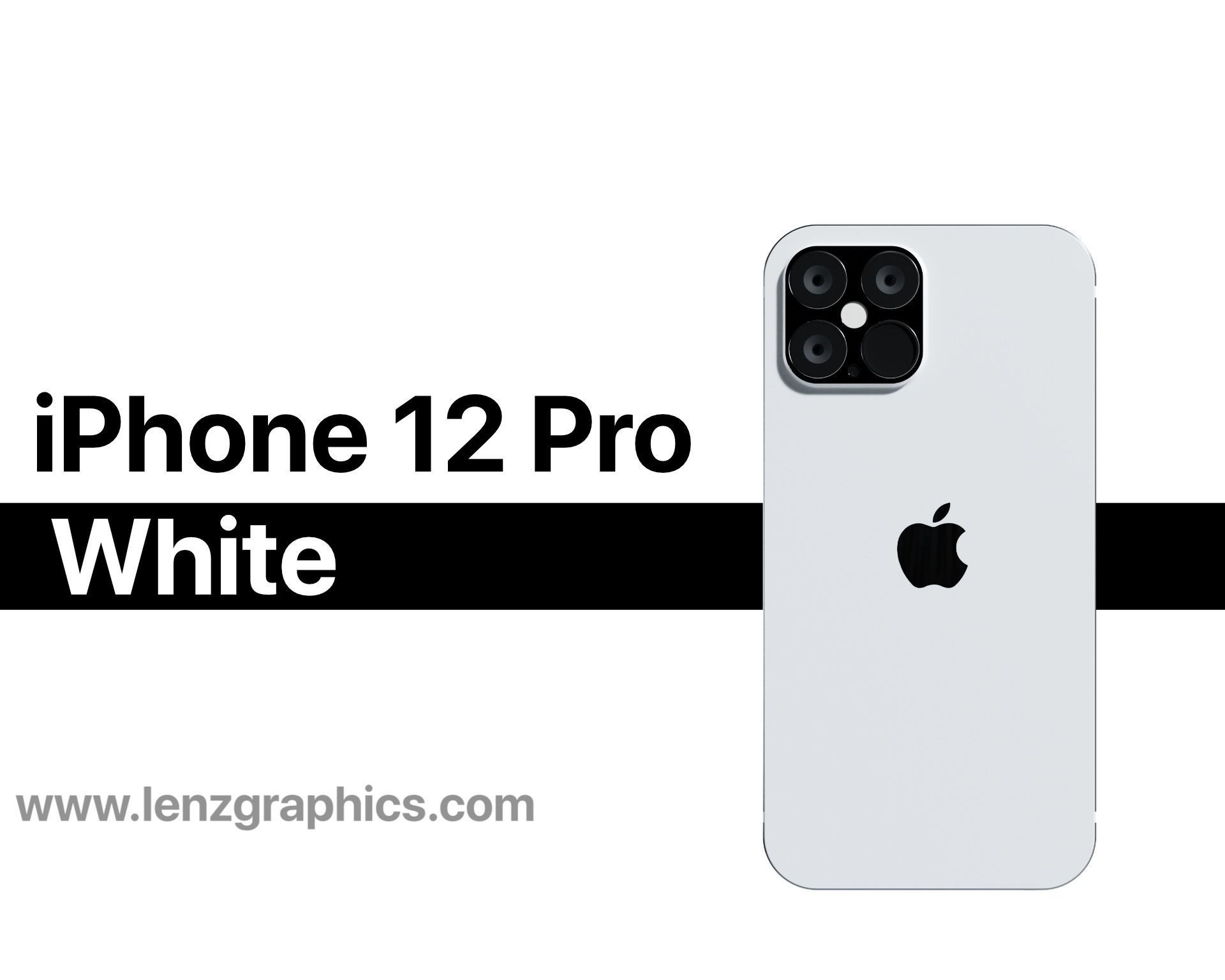 iPhone 12 Pro White 3D model CGTrader