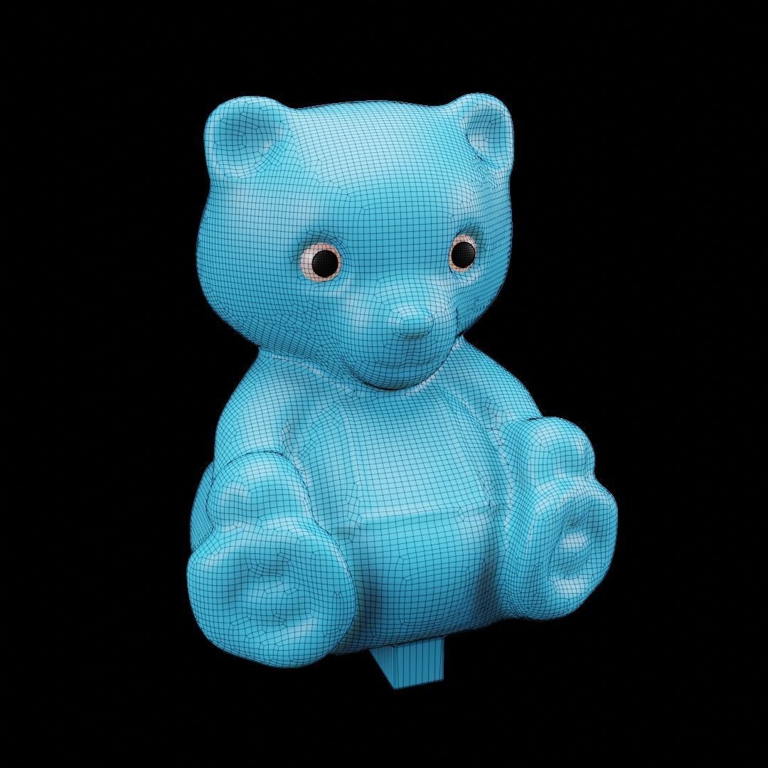 Toy Pyramid - Teddy  Tower - Playset of 6 Elements Low-poly 3D model_20