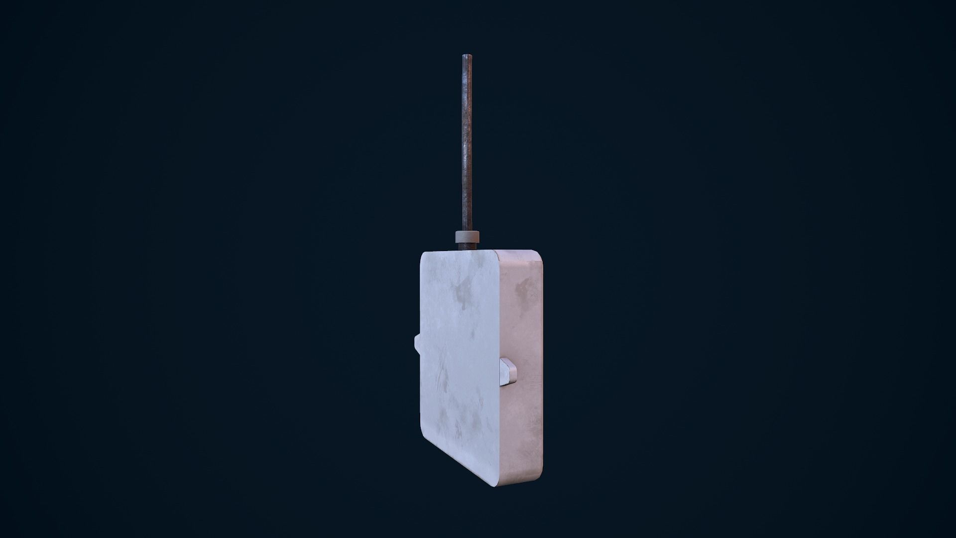 Old Intercom Low-poly 3D model_8