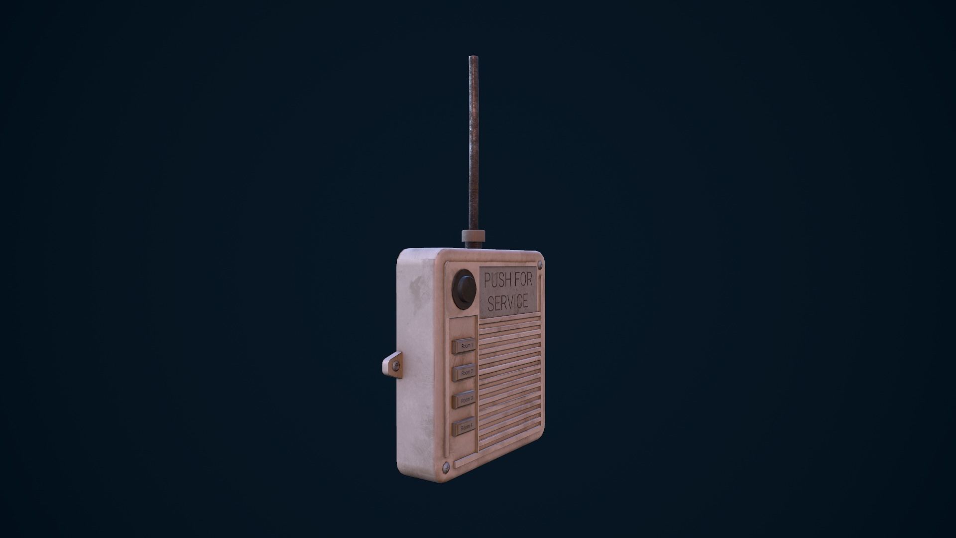 Old Intercom Low-poly 3D model_9