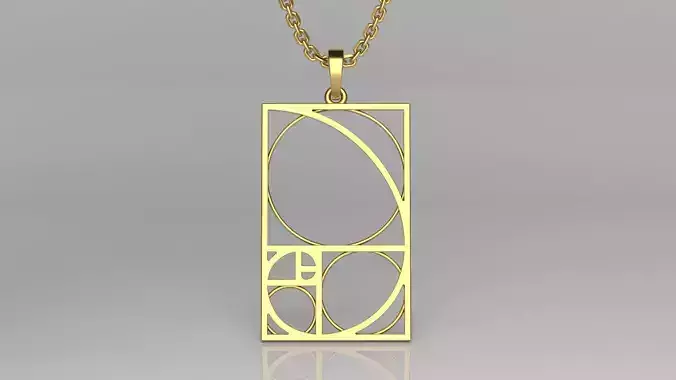 Golden ratio two versions 3D print model