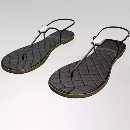 T-Strap Thong Sandals 01