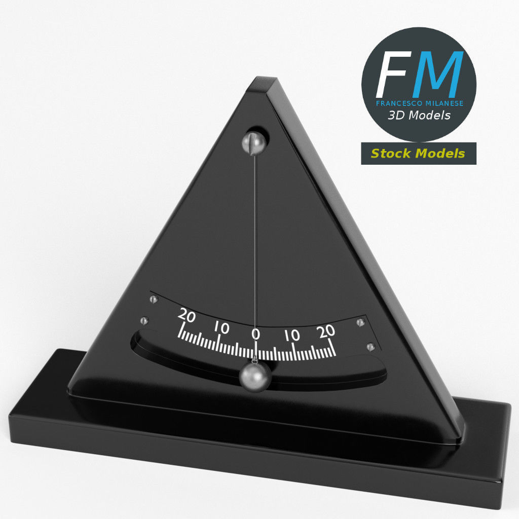 Simple inclinometer 3D model_2