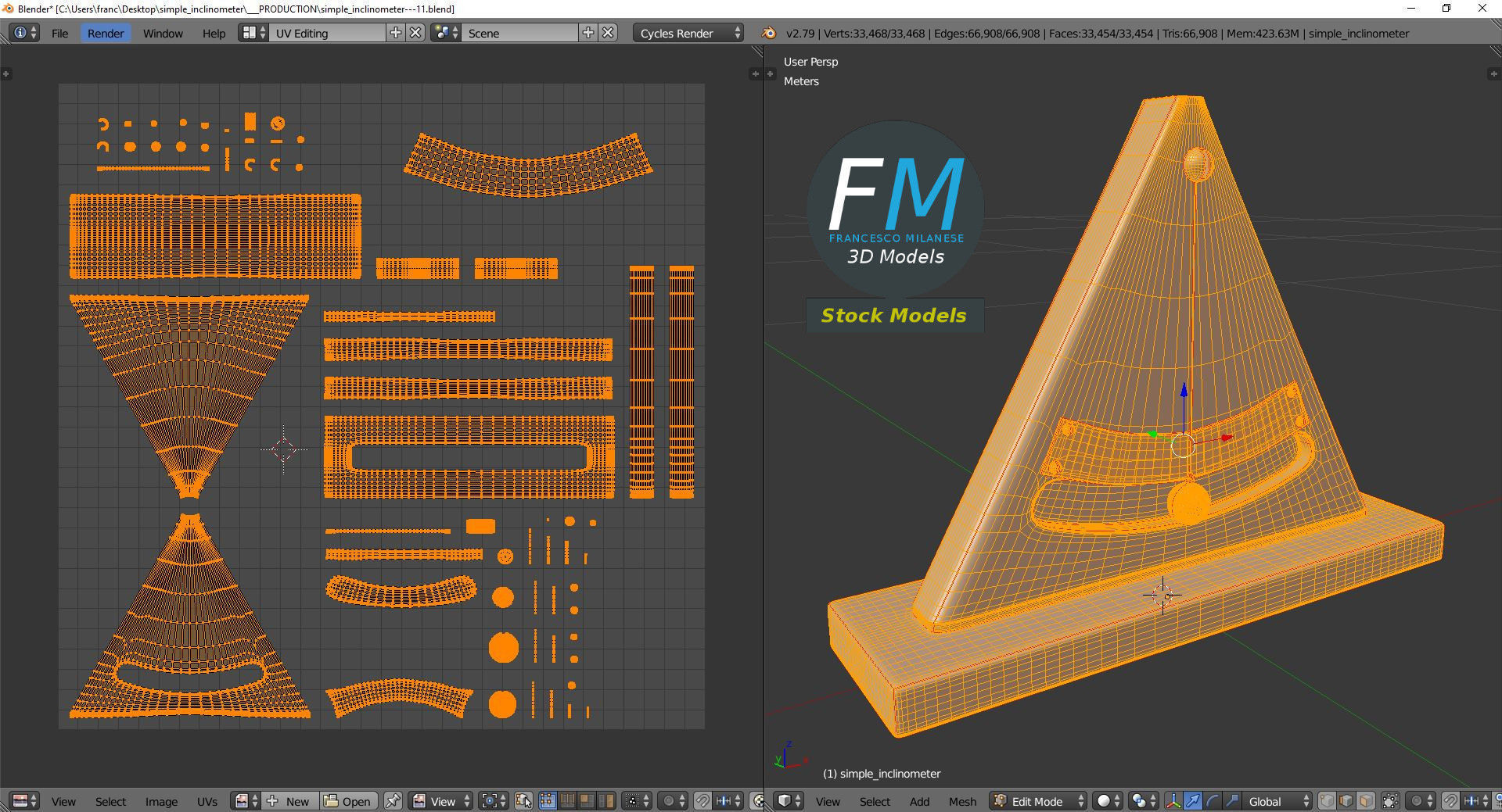 Simple inclinometer 3D model_10