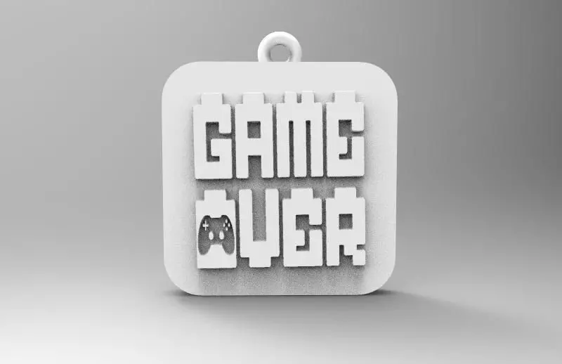 Game over 3D print model_0