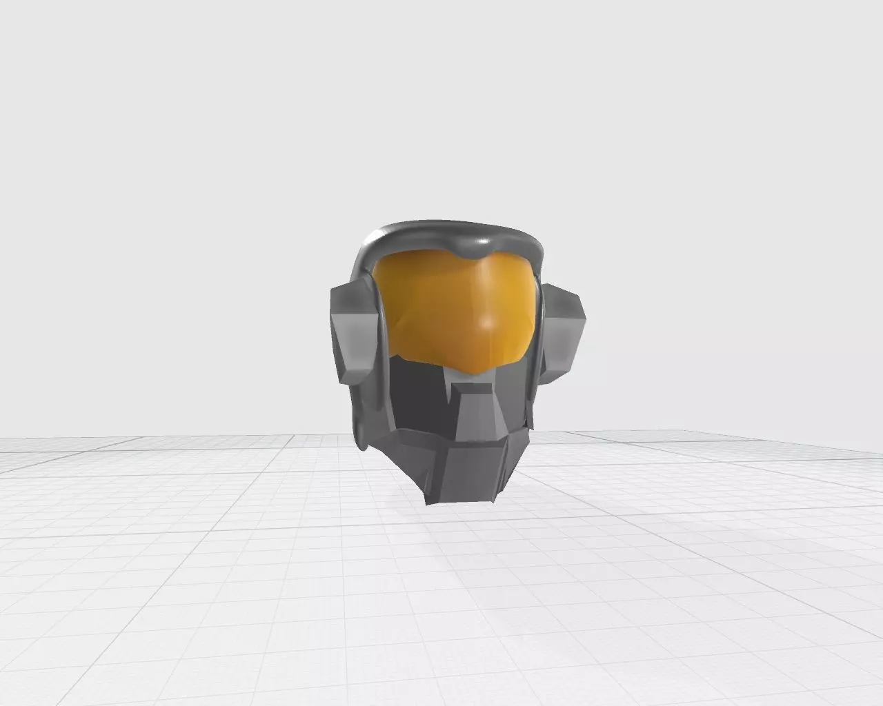 Capacete futurista 3D model_0