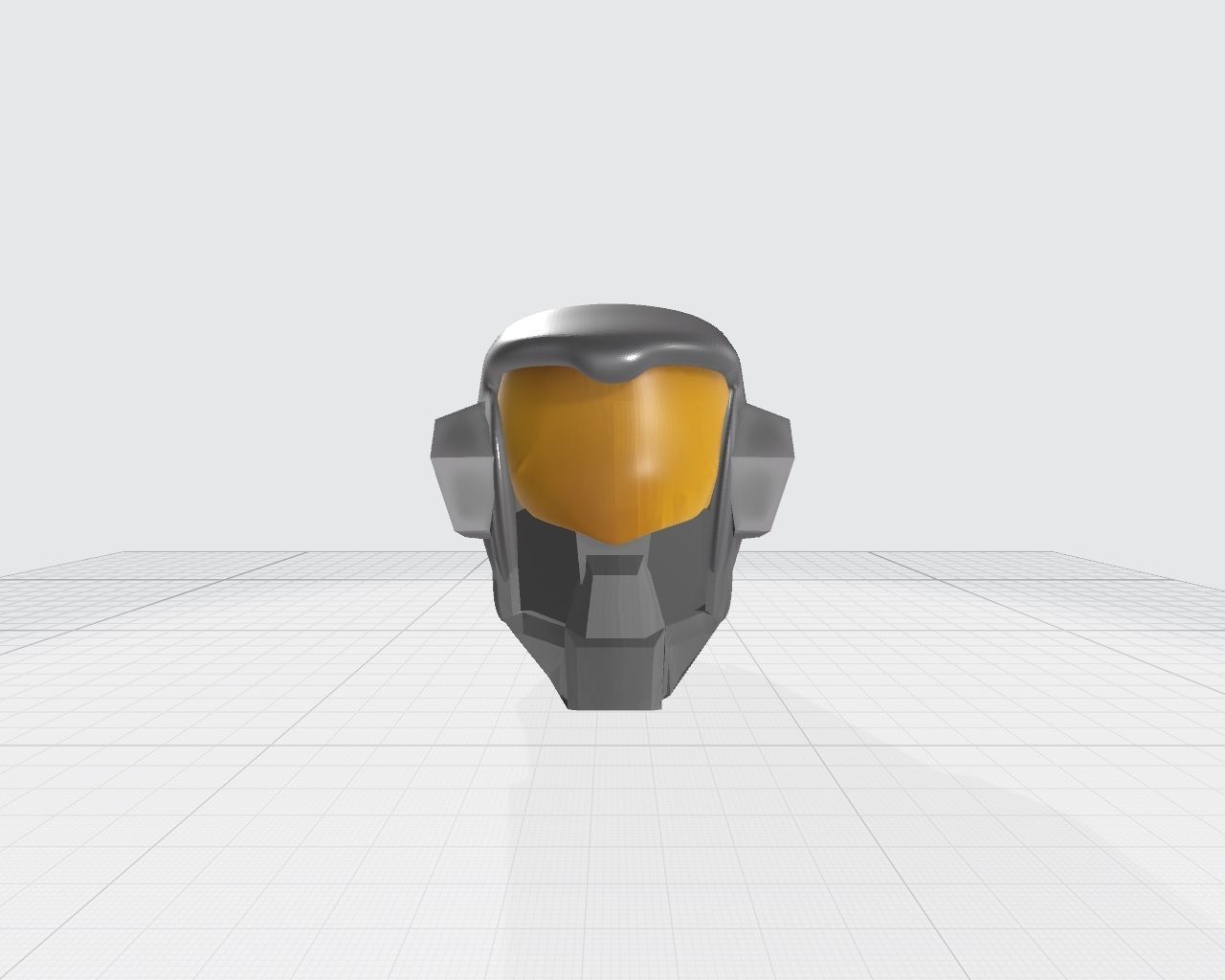 Capacete futurista 3D model_1