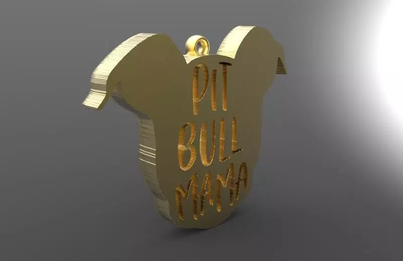 Pitbull mama 3D print model