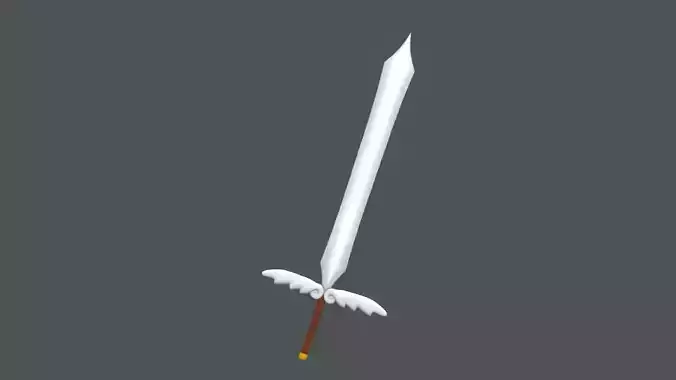 3D winged sword 3D model