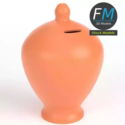 Terracotta piggy bank money box